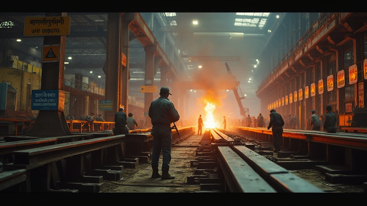 Modern Steel Production Areas